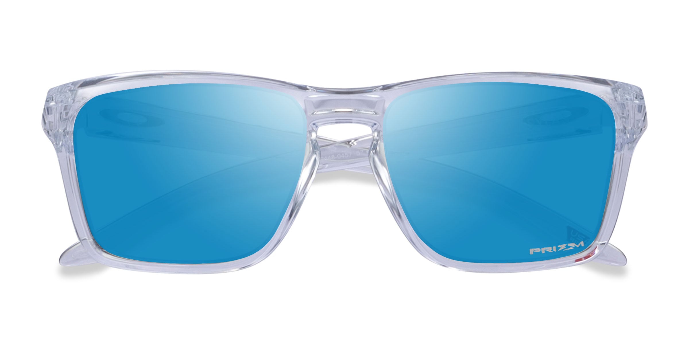Crystal Gloss/Multimirror Blue Lens Vertec Sunglasses