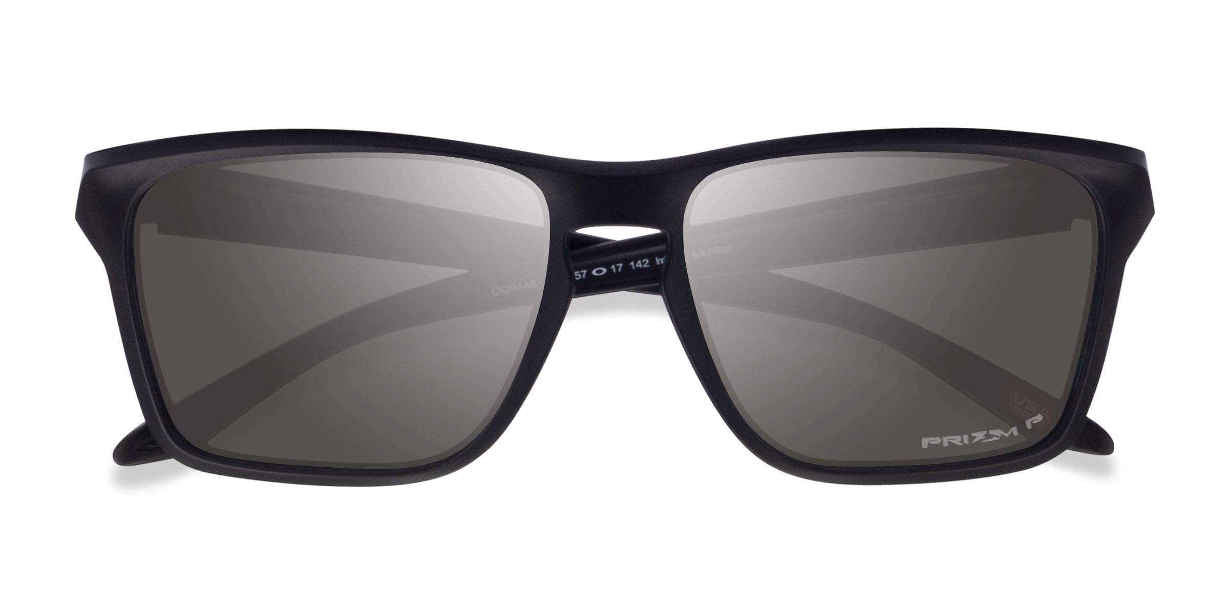 Oakley Sylas - Rectangle Polished Black Frame Prescription Sunglasses | Eyebuydi