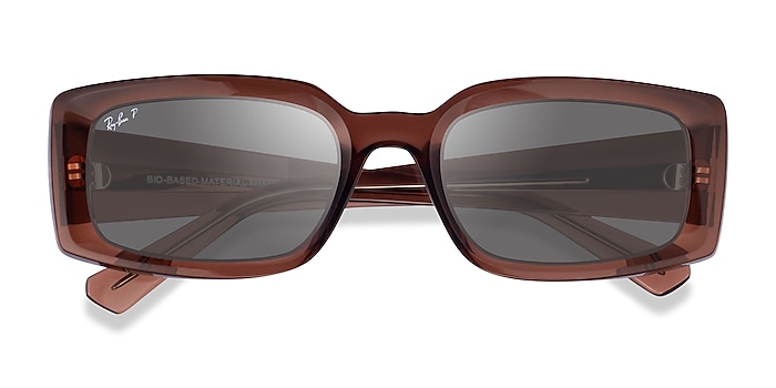 Transparent Brown Ray-Ban RB4395 Kiliane -  Plastic Sunglasses