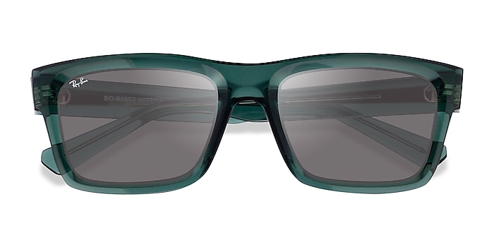 Transparent Green Ray-Ban RB4396 Warren -  Plastic Sunglasses