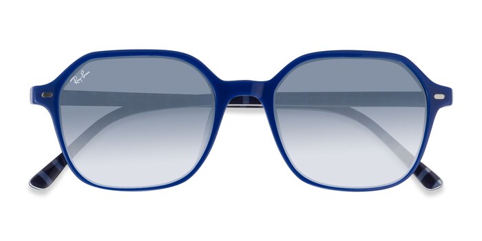 Vichy Blue White Ray-Ban RB2194 John -  Acetate Sunglasses
