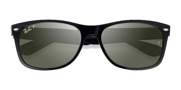 Shiny Black Ray-Ban RB2132 -  Plastic Sunglasses