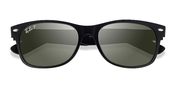 Rubber Matte Black Ray-Ban RB2132 -  Plastic Sunglasses