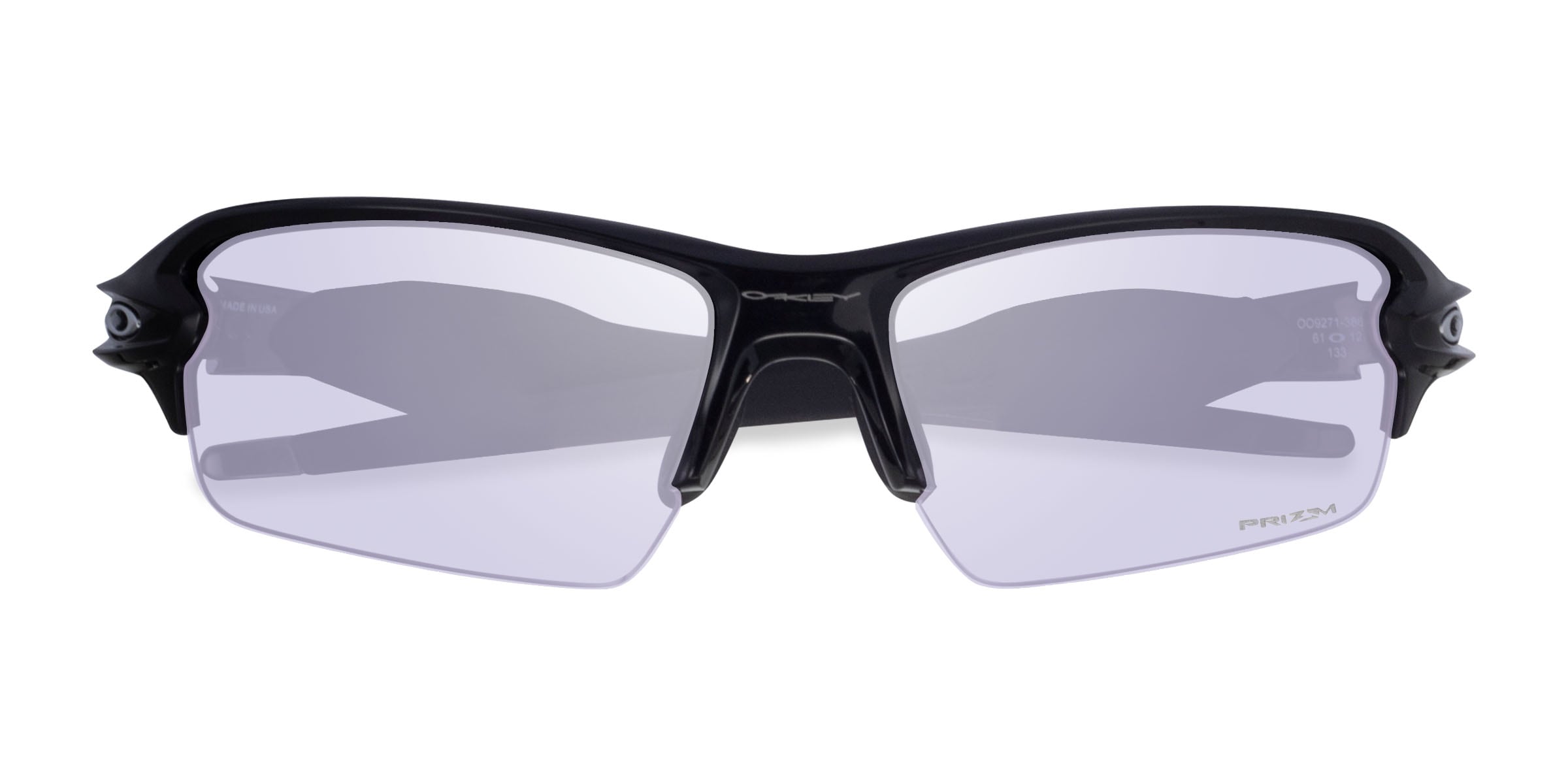 Polished Black Oakley Flak 2.0 - Plastic Sunglasses