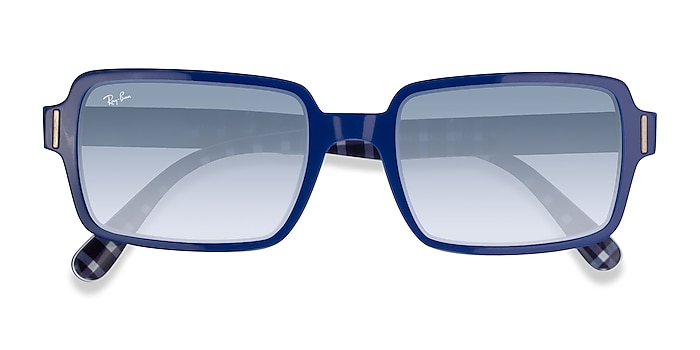 Blue White Ray-Ban RB2189 Benji -  Acetate Sunglasses