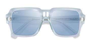 Clear Blue Ray-Ban RB4408 Magellan -  Plastique Lunettes de soleil