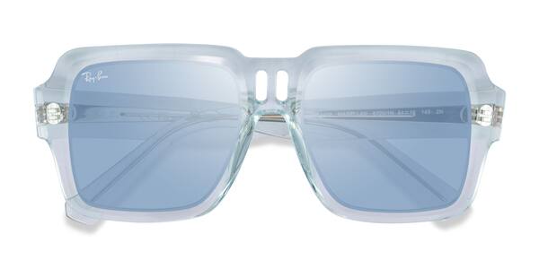Clear Blue Ray-Ban RB4408 Magellan -  Plastic Sunglasses