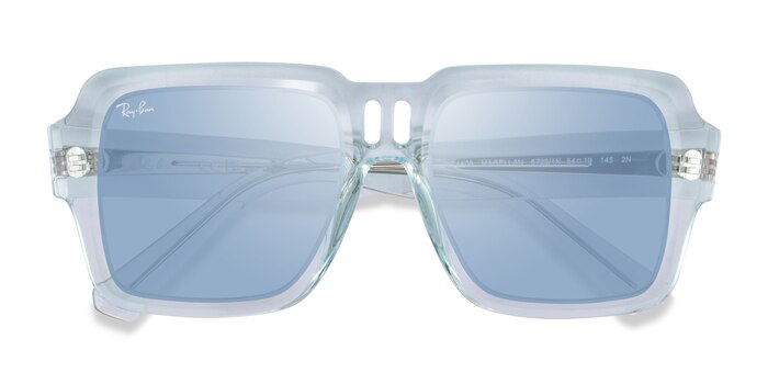 Clear Blue Ray-Ban RB4408 Magellan -  Plastic Sunglasses