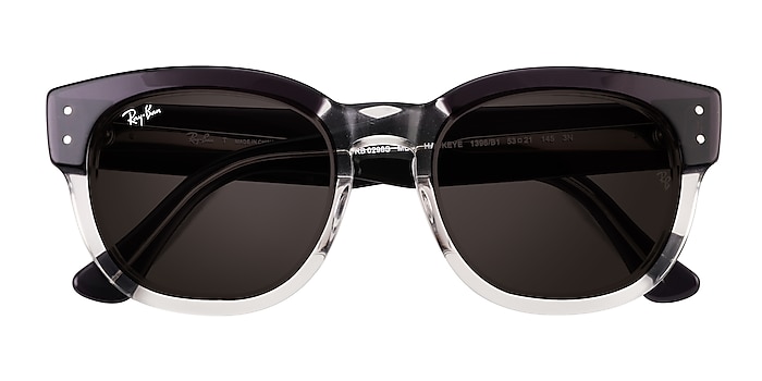 Transparent Gray Ray-Ban RB0298S Mega Hawkeye -  Plastic Sunglasses