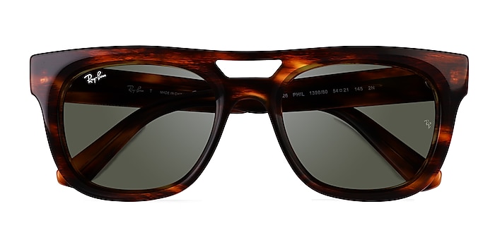 Striped Tortoise Ray-Ban RB4426 Phil -  Plastic Sunglasses