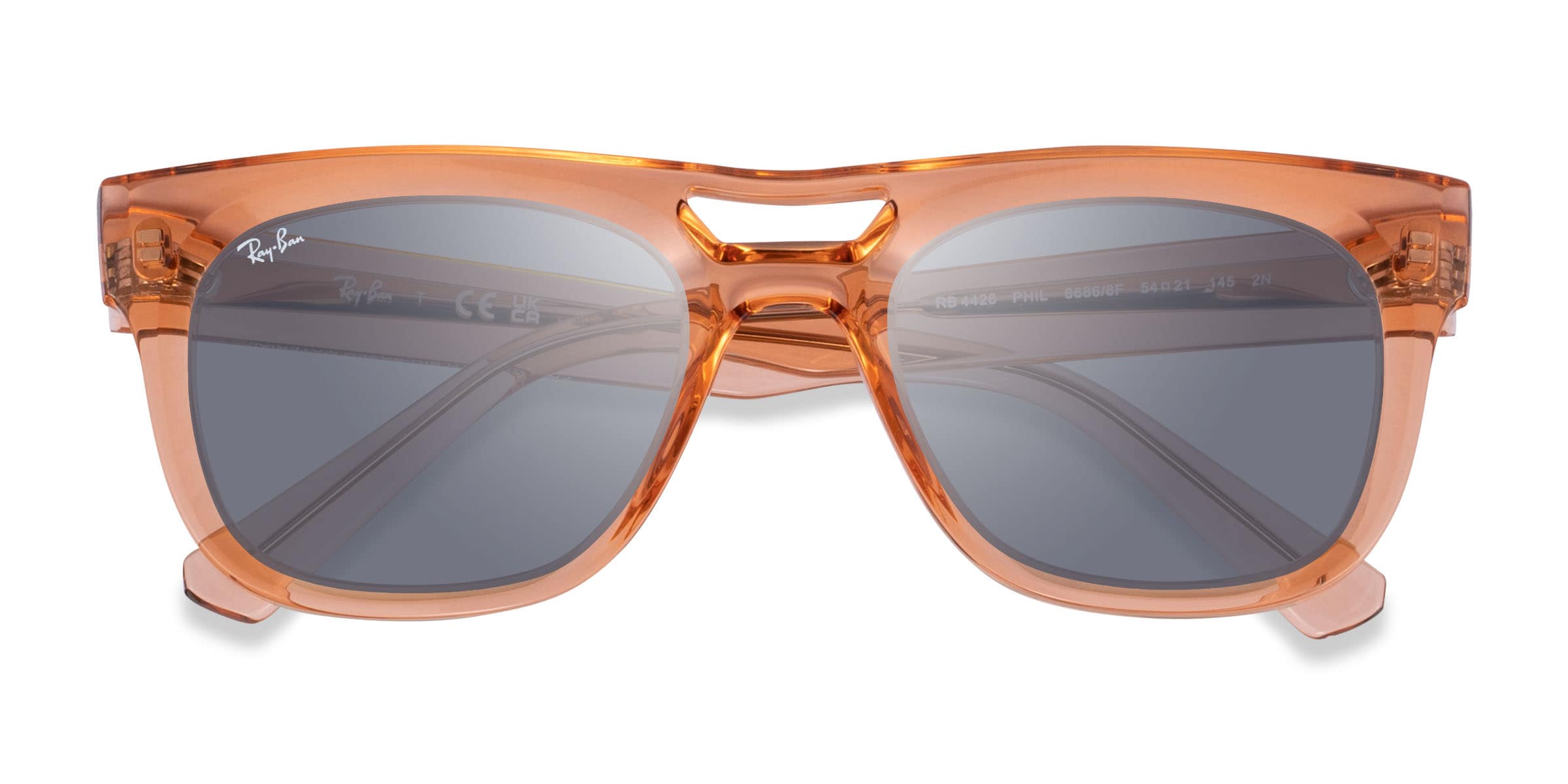 Ray Ban Phil Sunglasses 66868F Transparent Orange