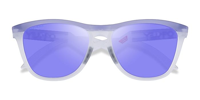 Matte Purple Clear Oakley OO9289 Frogskins TM -  Plastic Sunglasses