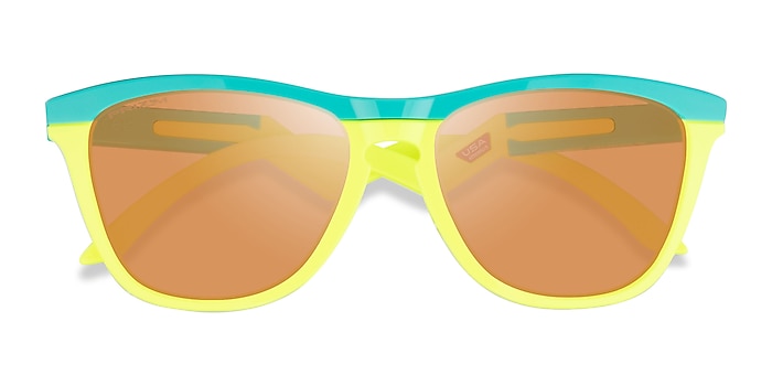 Green Yellow Oakley OO9289 Frogskins TM -  Plastic Sunglasses