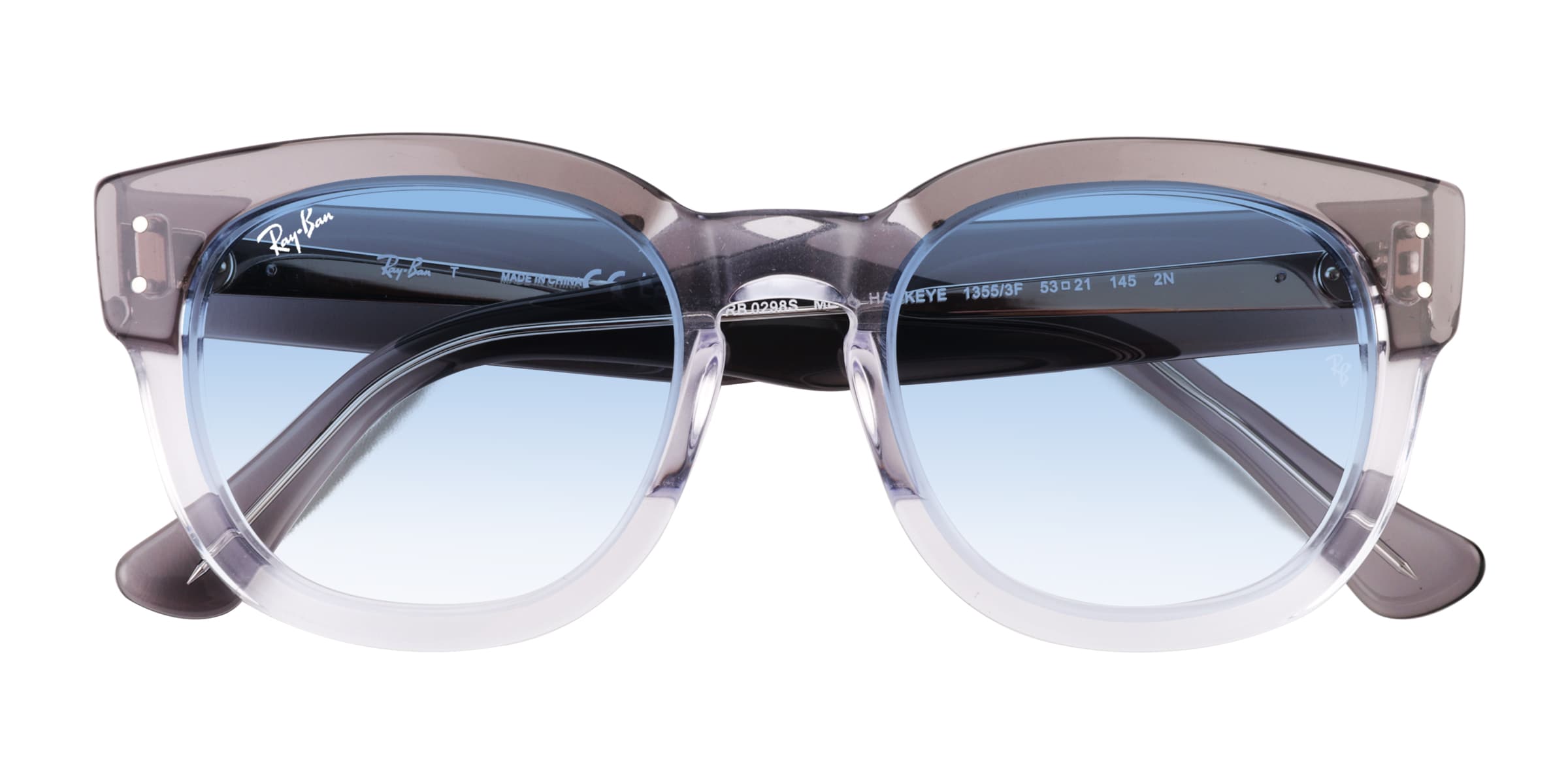 Clear wayfarer fashion sunglasses