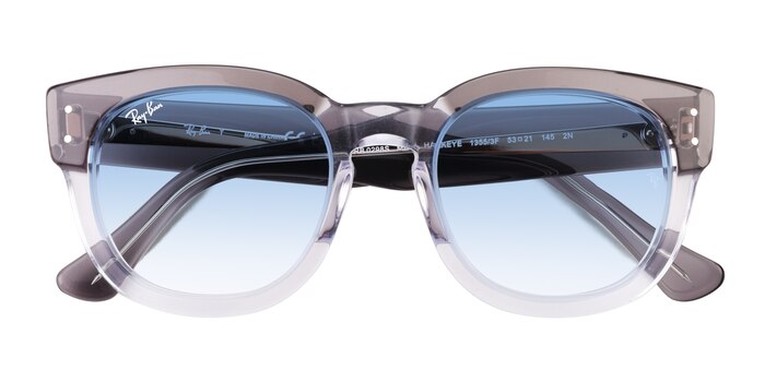 Clear Gray Ray-Ban RB0298S Mega Hawkeye -  Plastic Sunglasses