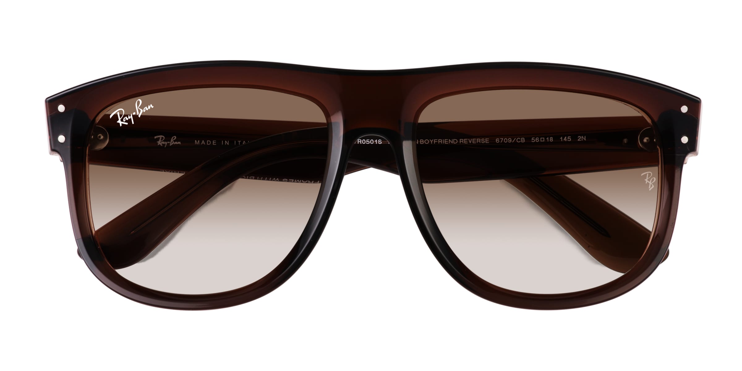 Ray-Ban Boyfriend Reverse - Aviator Transparent Brown Frame Prescription  Sunglasses | Eyebuydirect Canada