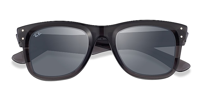 Transparent Dark Gray Ray-Ban RBR0502S -  Acetate Sunglasses