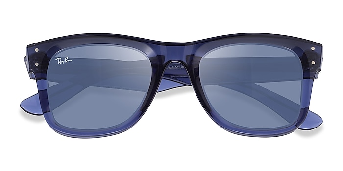 Transparent Blue Ray-Ban RBR0502S -  Acetate Sunglasses