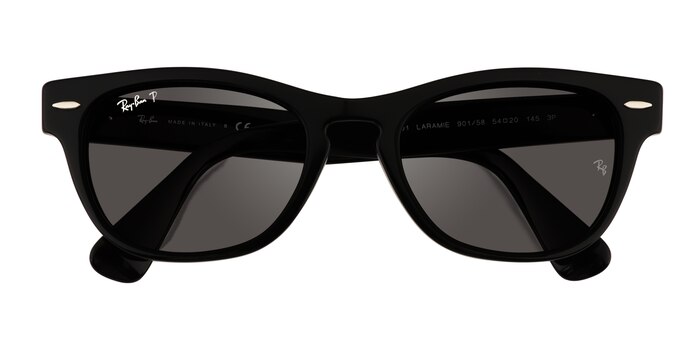 Shiny Black Ray-Ban RB2201 Laramie -  Acetate Sunglasses