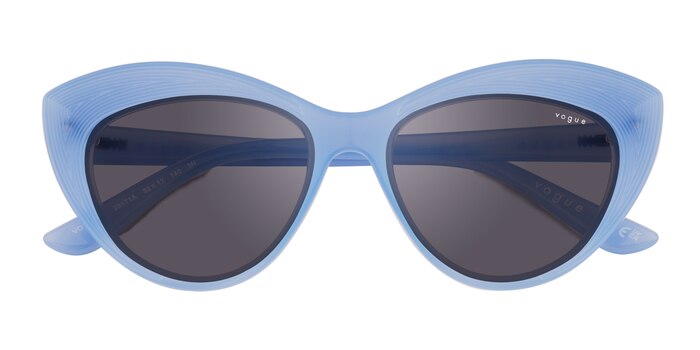 Light Blue Vogue Eyewear VO5377S -  Plastic Sunglasses