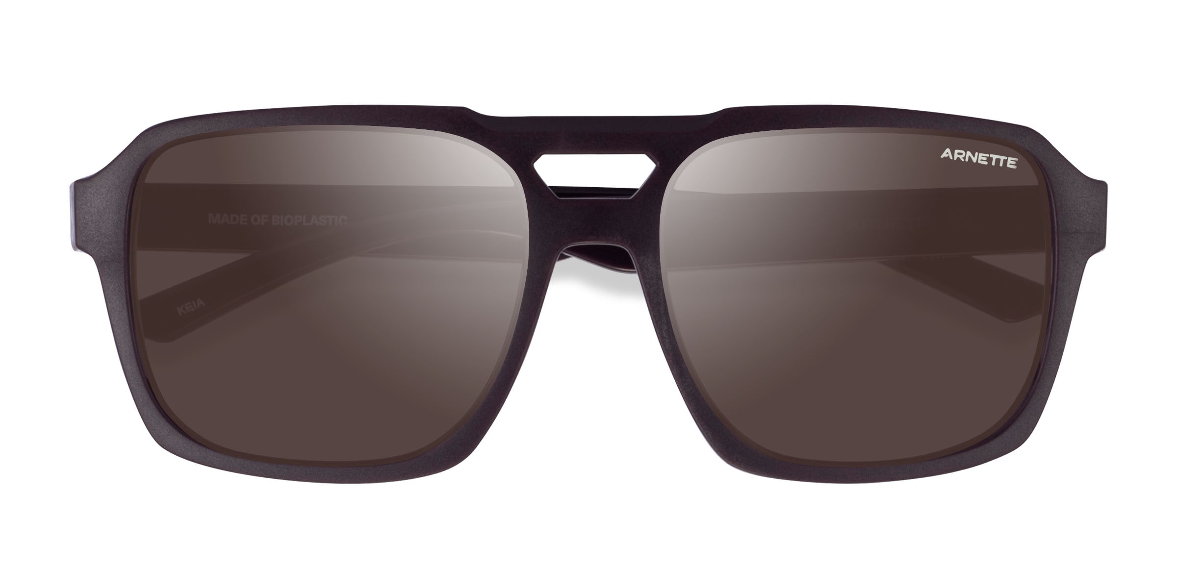 ARNETTE Keia - Aviator Matte Brown Frame Prescription Sunglasses ...