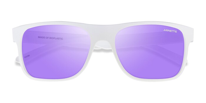 Matte White ARNETTE Khim -  Plastic Sunglasses