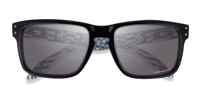 Shiny Black Oakley Holbrook -  Plastic Sunglasses
