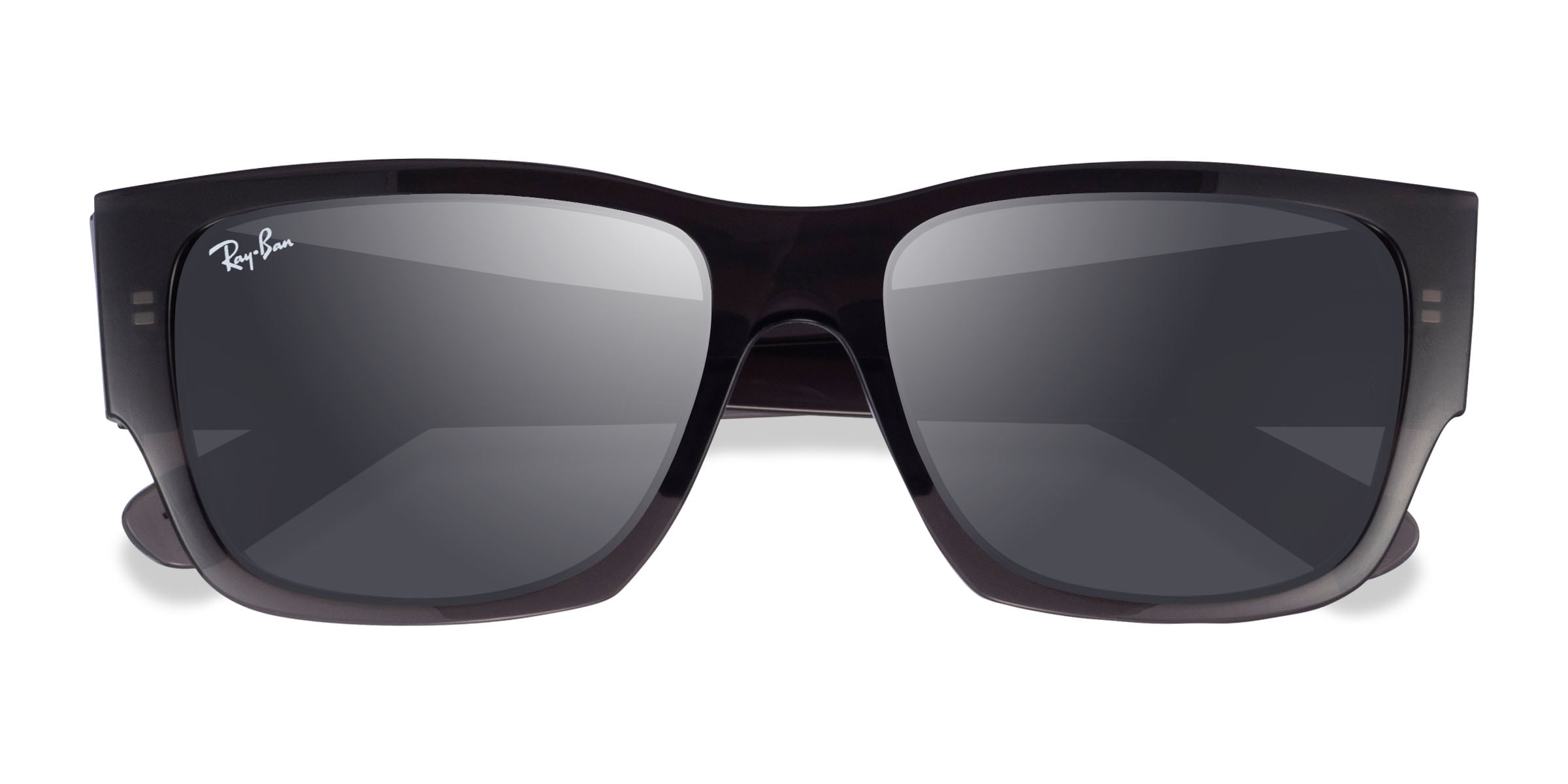 Ray-Ban RB0947S Carlos - Square Clear Dark Gray Frame Prescription Sunglasses |