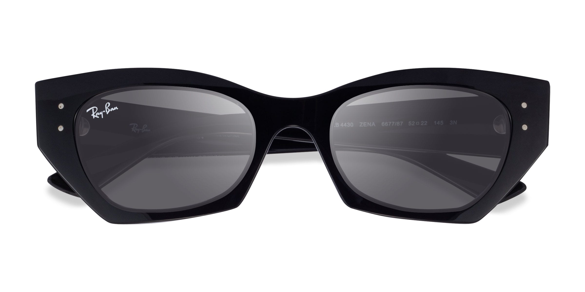 Ray-Ban RB4430 Zena - Geometric Clear Pink Frame Sunglasses For Women | Eyebuydirect