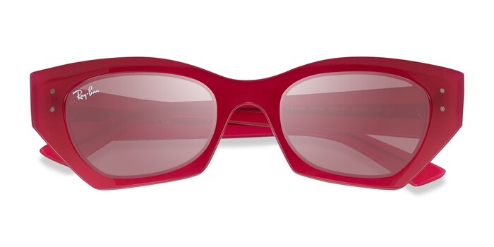 Clear Pink Ray-Ban RB4430 Zena -  Eco Friendly Sunglasses