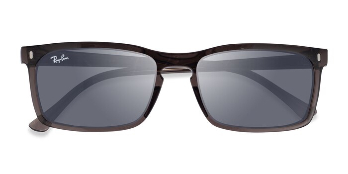 Clear Brown Ray-Ban RB4435 -  Plastic Sunglasses