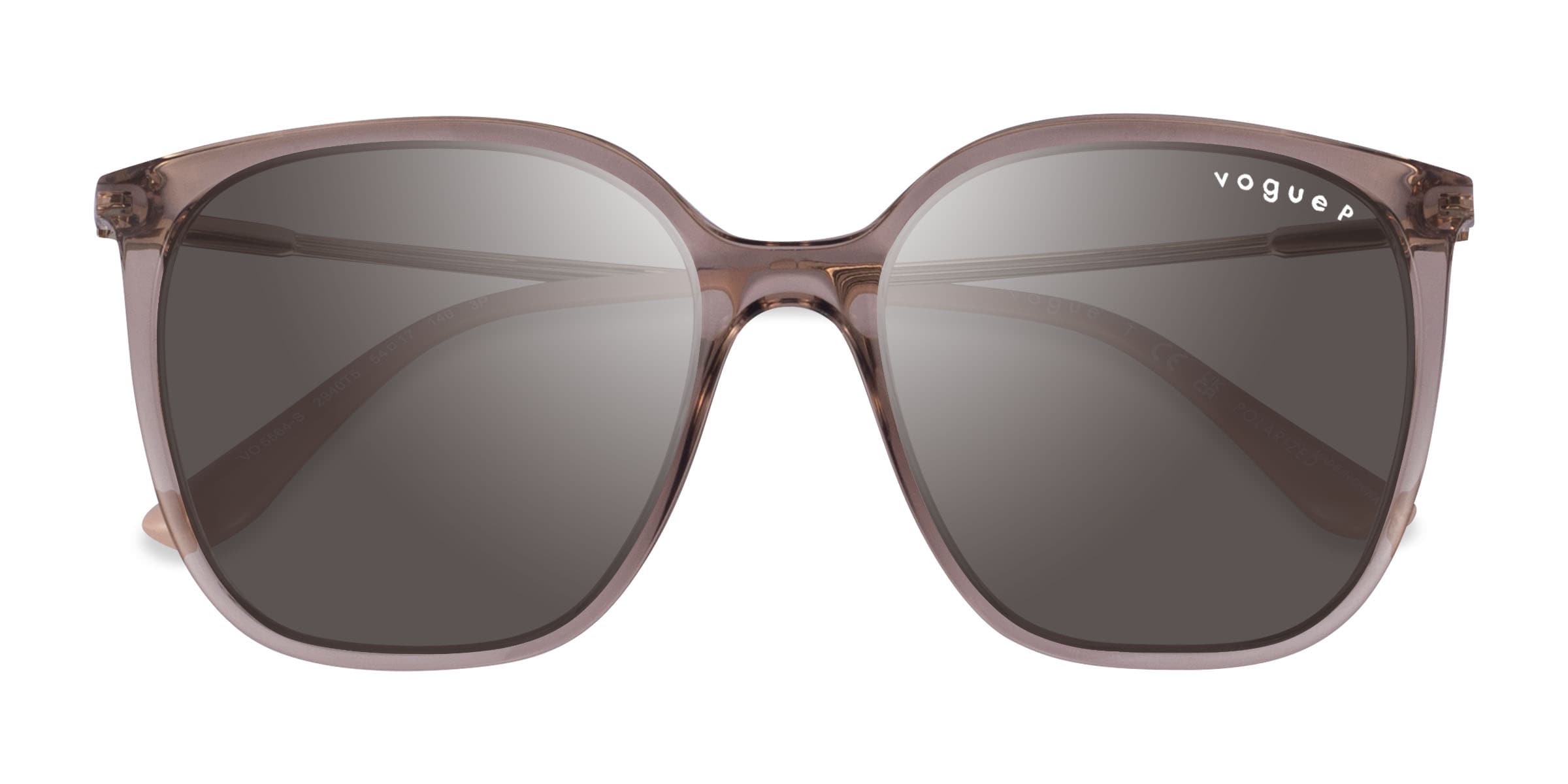 Vogue Eyewear VO5564S - Square Clear Brown Frame Prescription Sunglasses | Eyebu