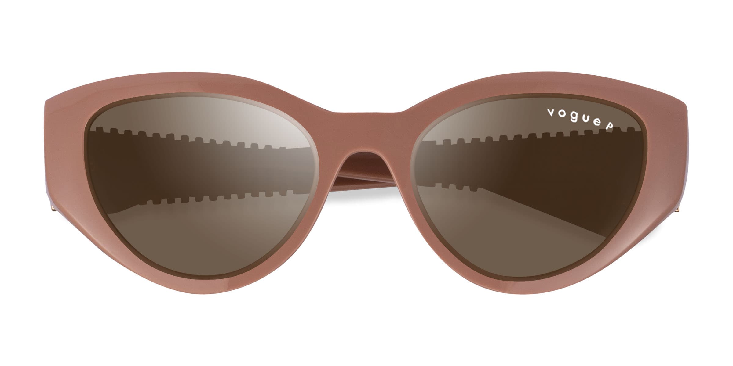 Vogue Eyewear VO5566S - Cat Eye Shiny Pink Frame Sunglasses 