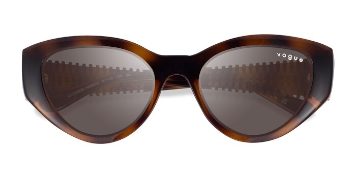 Dark Tortoise Vogue Eyewear VO5566S -  Plastic Sunglasses