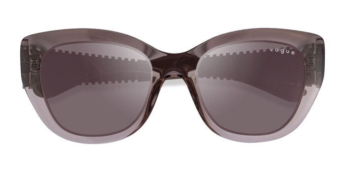 Clear Brown Vogue Eyewear VO5567S -  Plastique Lunettes de soleil