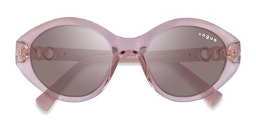 Clear Pink Vogue Eyewear VO5576SB -  Plastique Lunettes de soleil