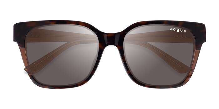 Brown Tortoise Vogue Eyewear VO5558SF -  Acétate Lunettes de soleil
