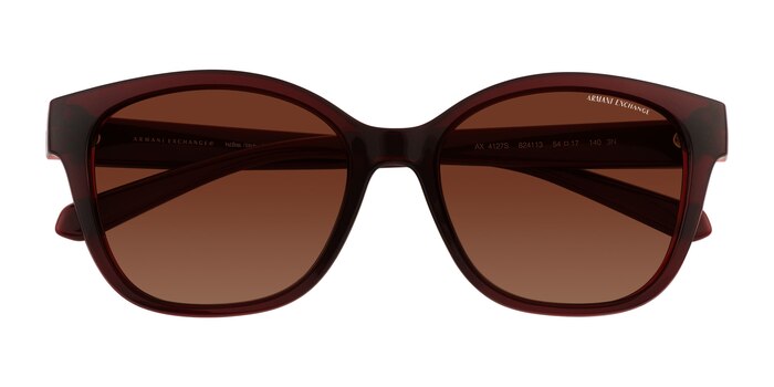 Dark Red Armani Exchange AX4127S -  Acetate Sunglasses