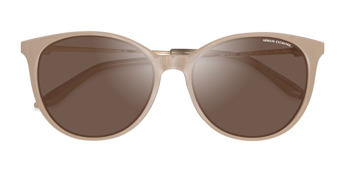 Shiny Brown Armani Exchange AX4140S -  Acetate Sunglasses