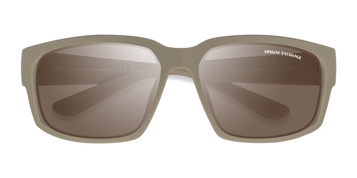 Matte Brown Armani Exchange AX4142SU -  Plastic Sunglasses