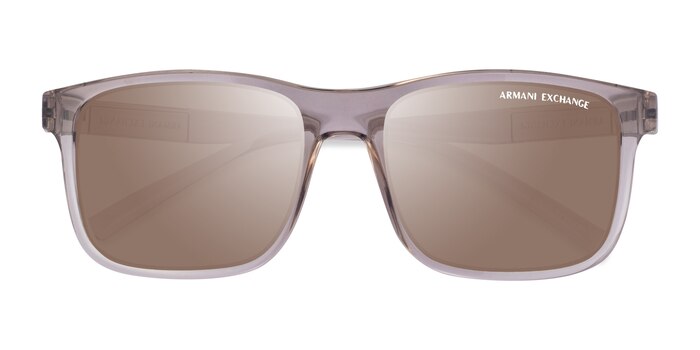 Shiny Transparent Brown Armani Exchange AX4145S -  Eco Friendly Sunglasses