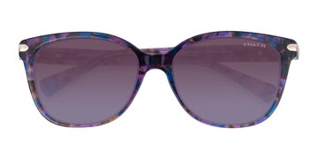 Purple Tortoise Coach HC8132 L109 -  Acetate Sunglasses