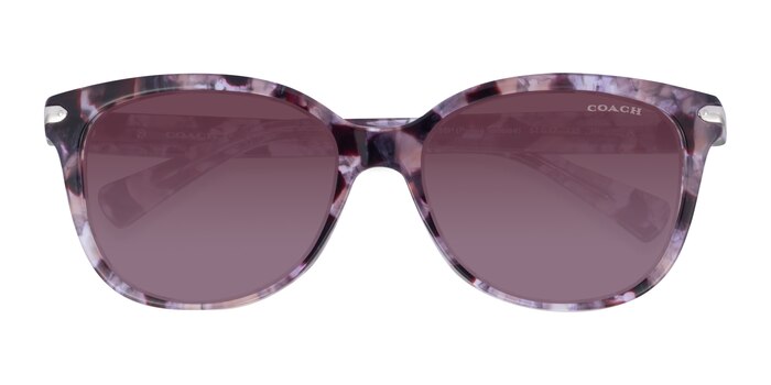 Tortoise Purple  Coach HC8132 L109 -  Acetate Sunglasses