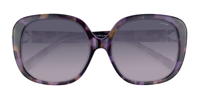 Purple Tortoise Coach HC8292 L1144 -  Acetate Sunglasses