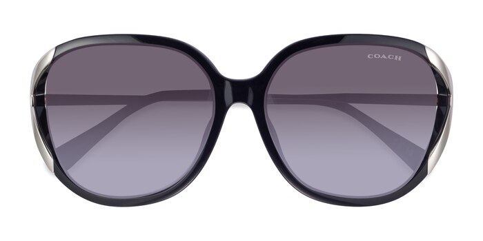Matte Black Coach HC8396U CR620 -  Plastic Sunglasses