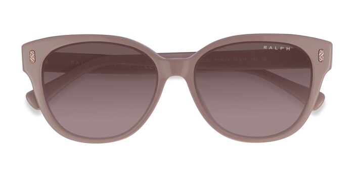 Shiny Solid Brown Ralph RA5305U -  Acetate Sunglasses