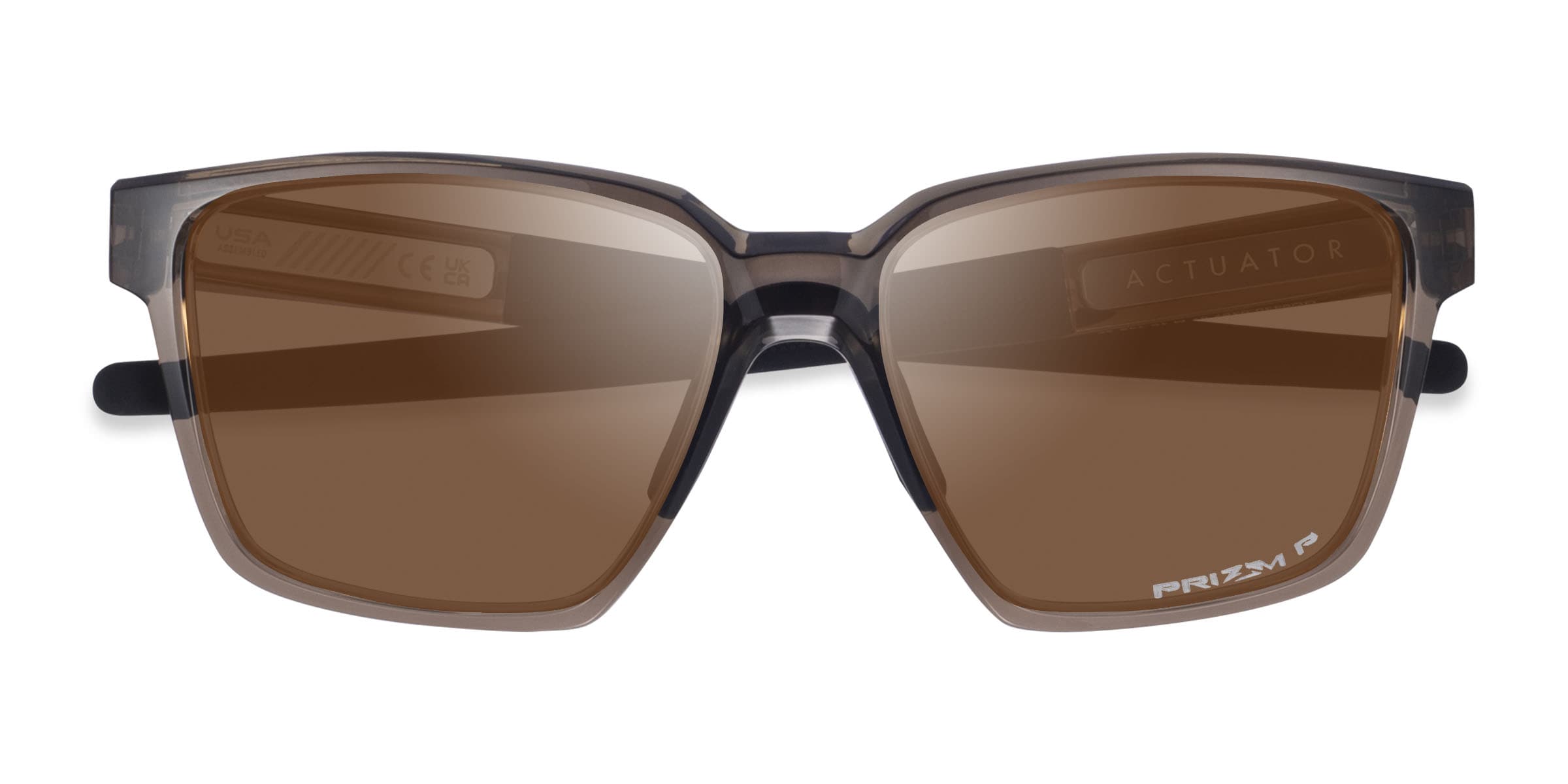 Oakley OO9430 Actuator - Square Clear Brown Frame Prescription Sunglasses | Eyeb