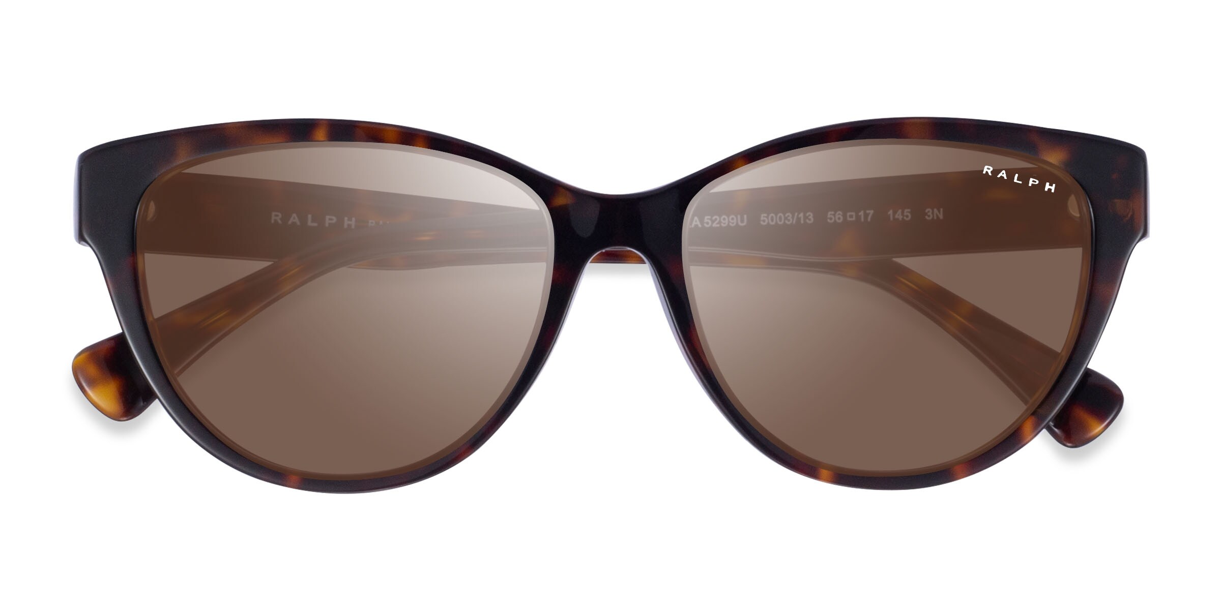 Ralph RA5299U Cat Eye Tortoise Frame Prescription Sunglasses
