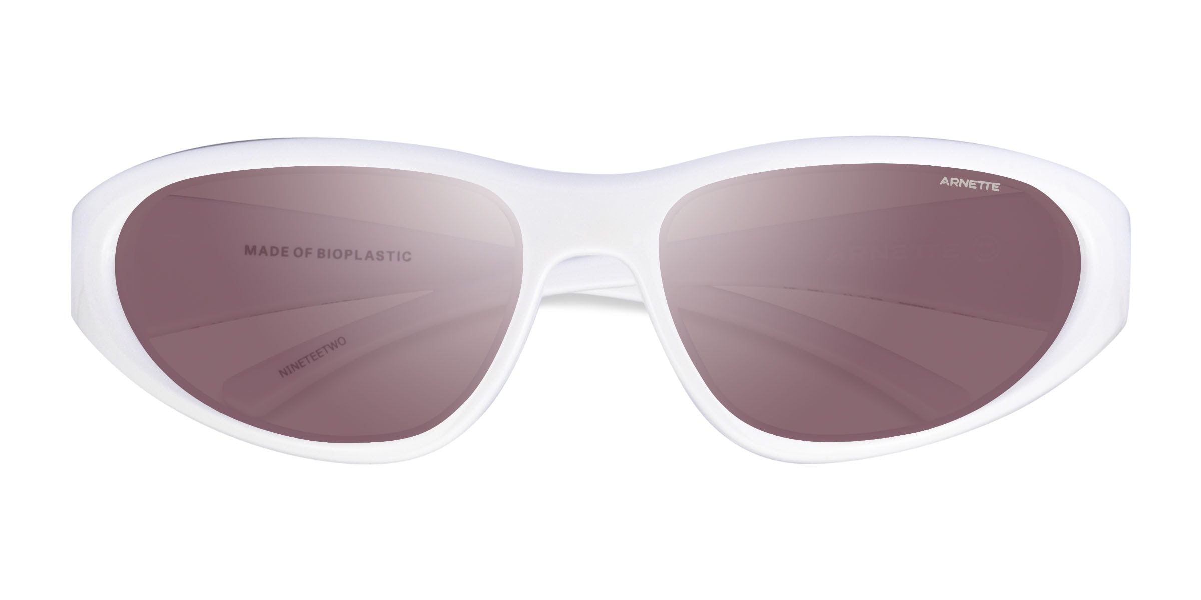 ARNETTE Nineteetwo - Oval White Frame Prescription Sunglasses