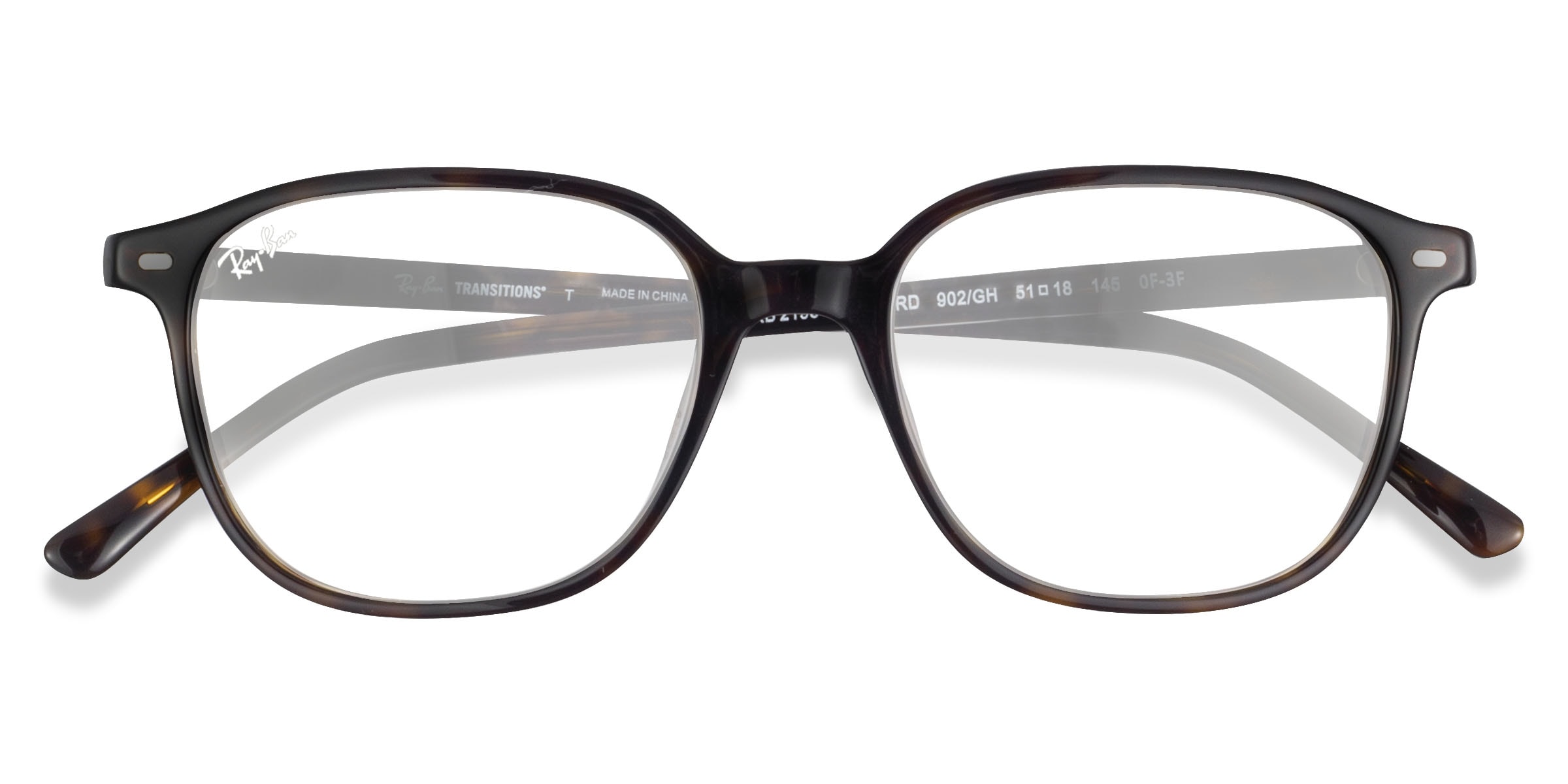 Ray-Ban RB2193 Leonard - Square Tortoise Frame Prescription